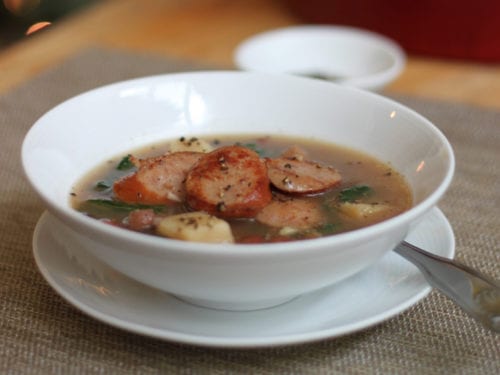 Christmas Sausage And Kale Soup Recipe Alton Brown