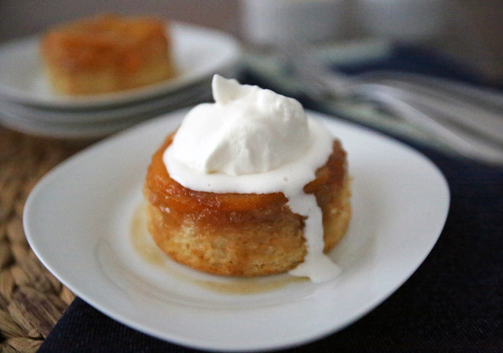 Alton Brown's Peach Upside Down Cake Recipe