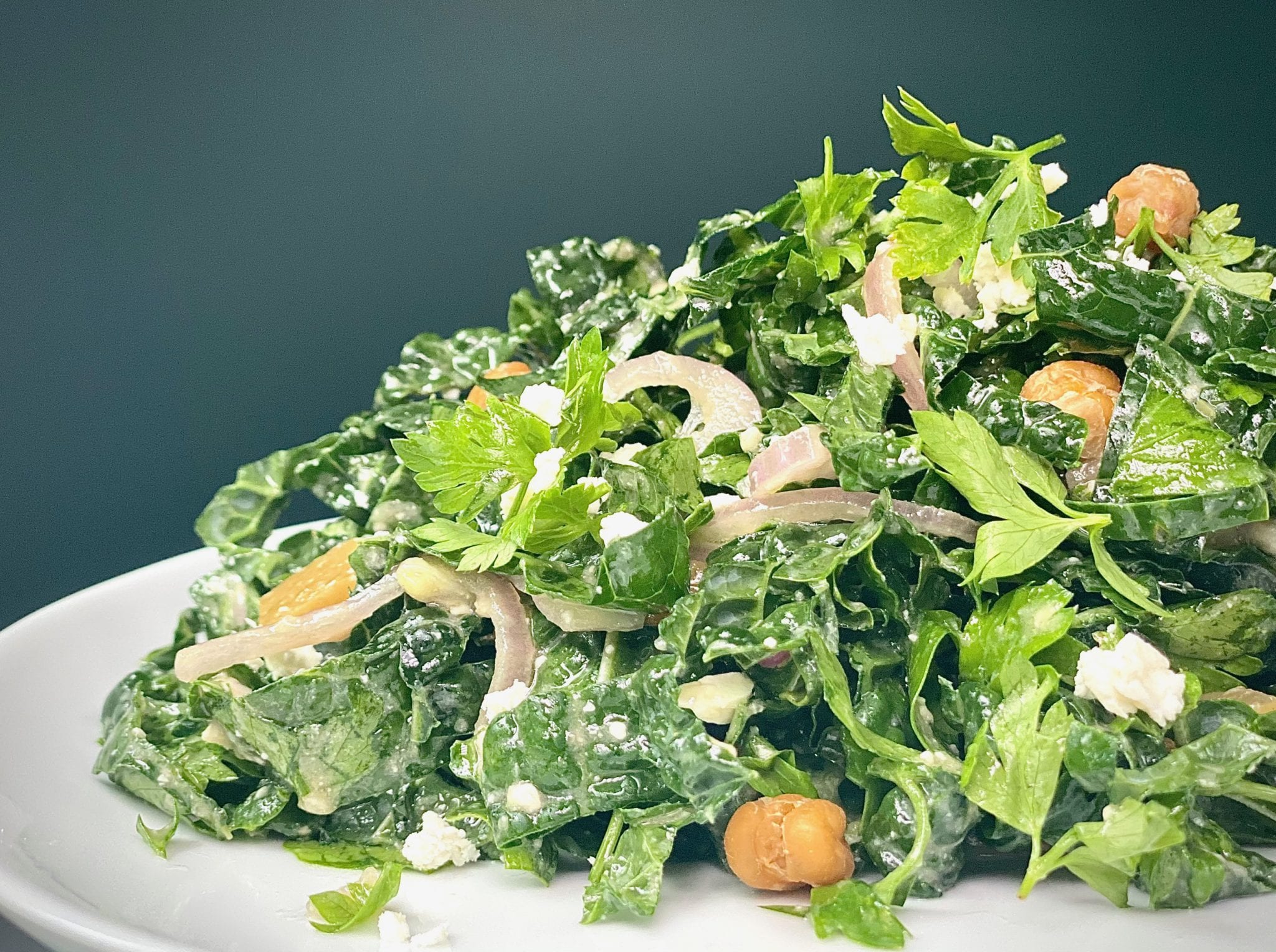 Kale Salad with Crunchy Chickpeas Recipe Alton Brown