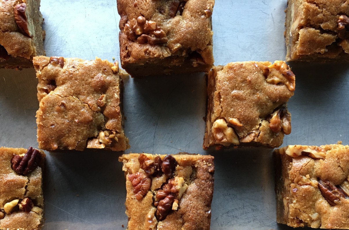 Almond Butter Blondies Recipe - Alton Brown