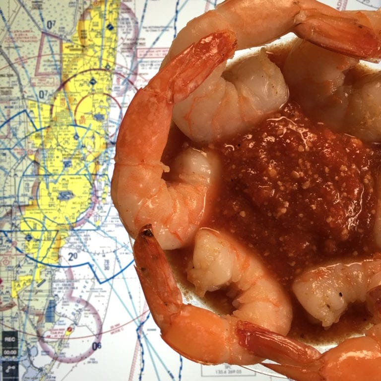Smoked Almond Shrimp Cocktail Recipe | Alton Brown