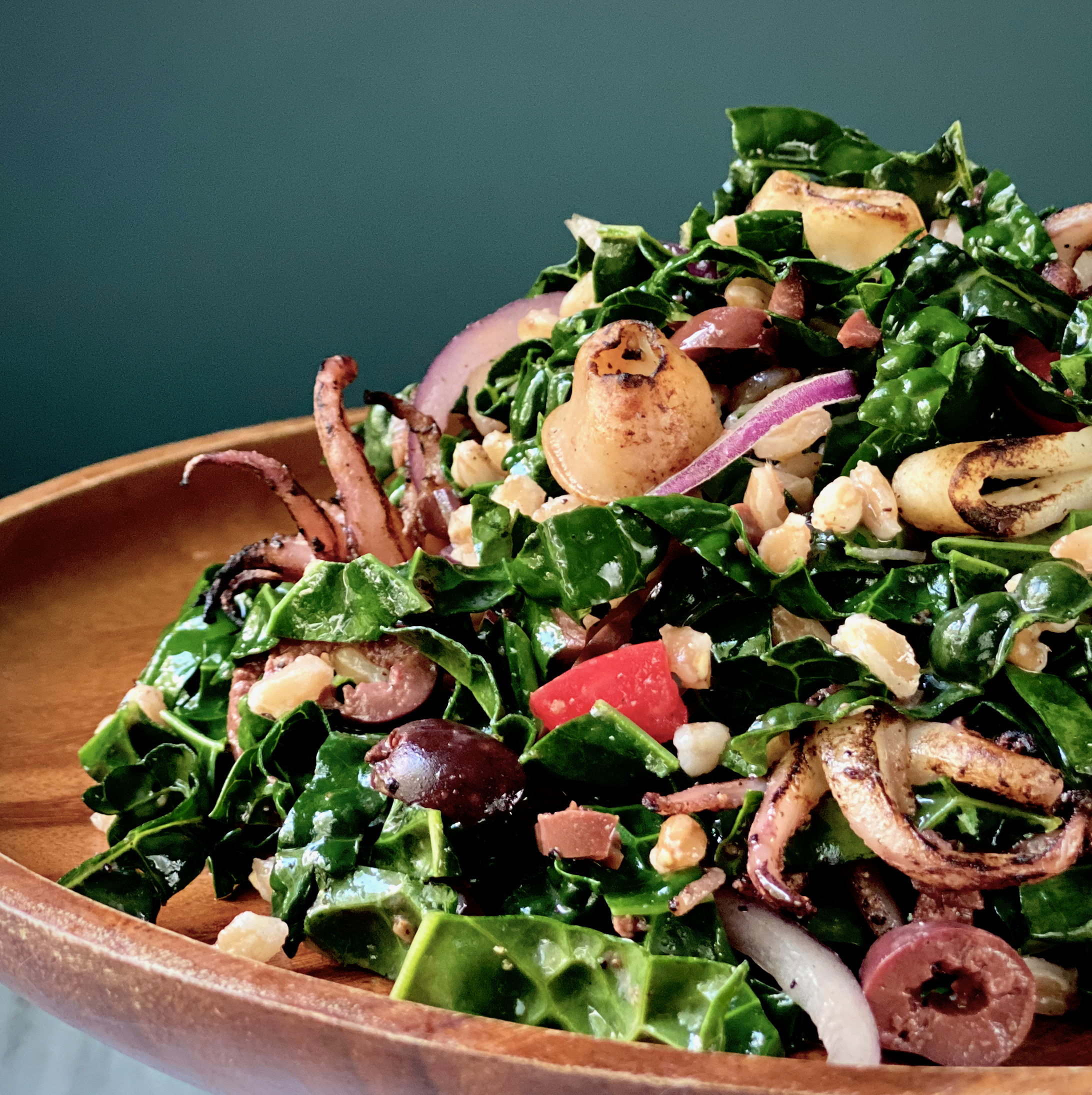 Grilled Squid Salad Recipe - Alton Brown