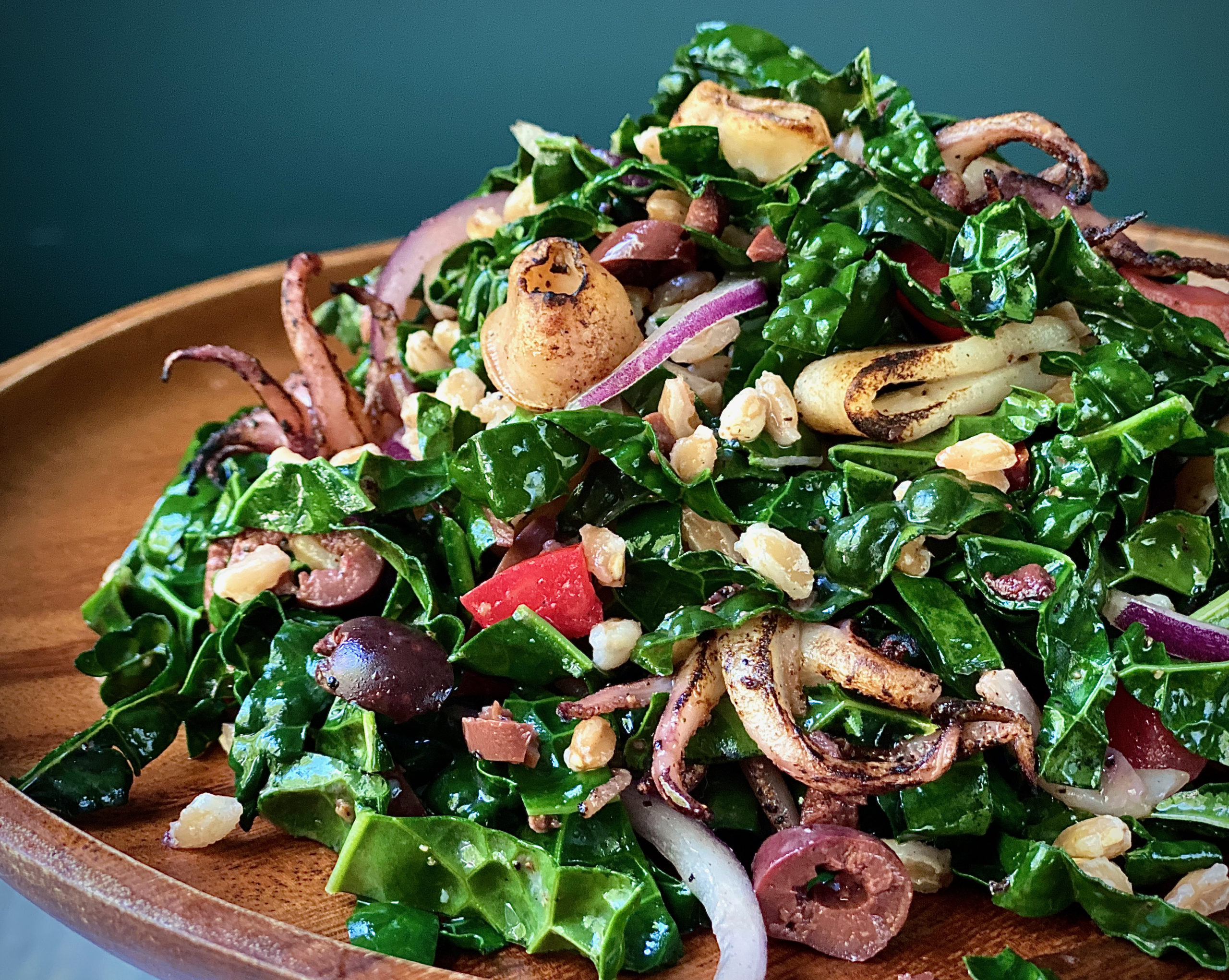 Grilled Squid Salad Recipe - Alton Brown