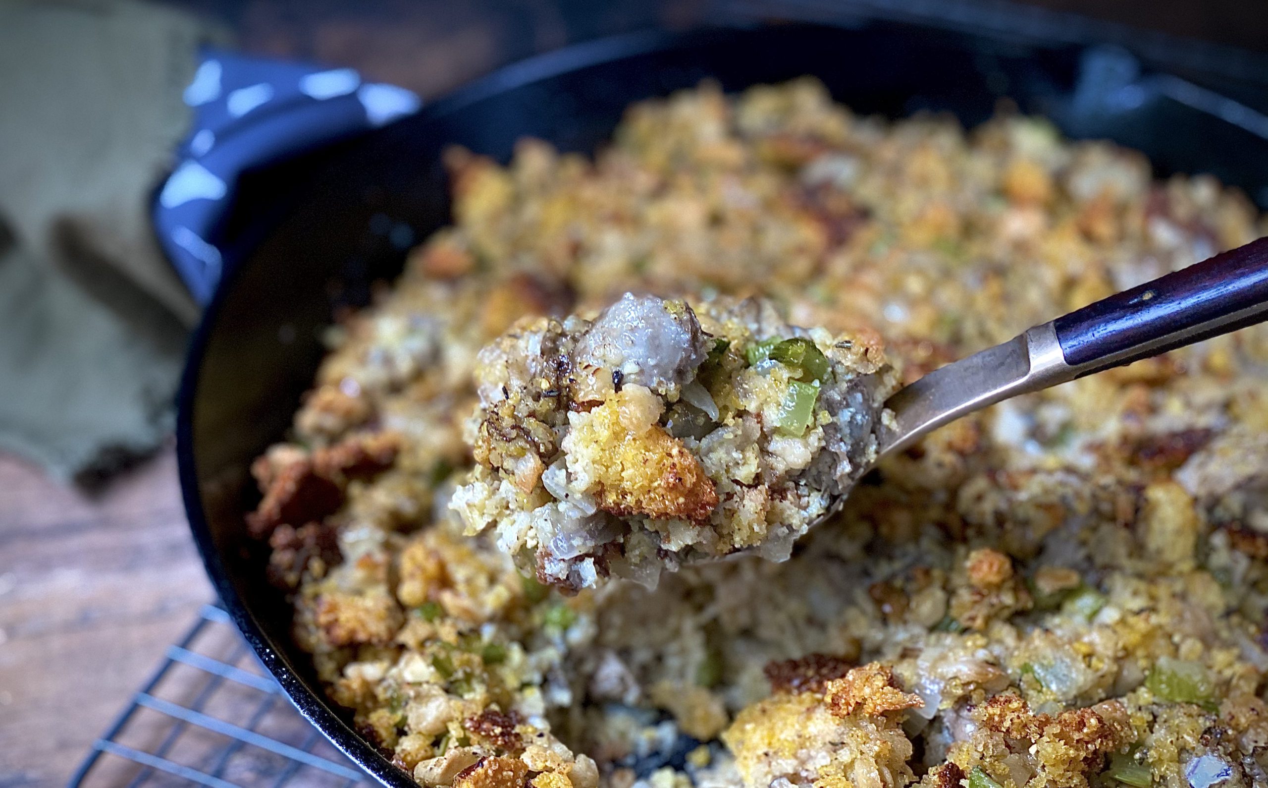 alton brown oyster dressing Oyster Dressing