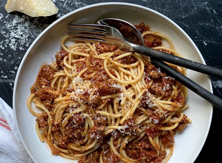 Meat Sauce and Spaghetti - Alton Brown