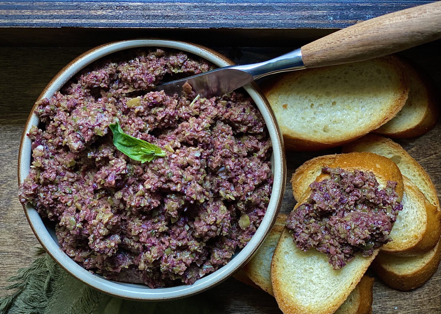5Minute Olive Tapenade Spread Recipe Alton Brown