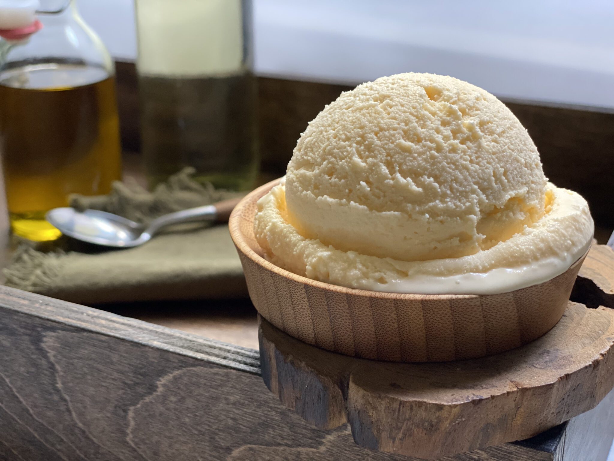 Olive or Nut Oil Ice Cream Alton Brown