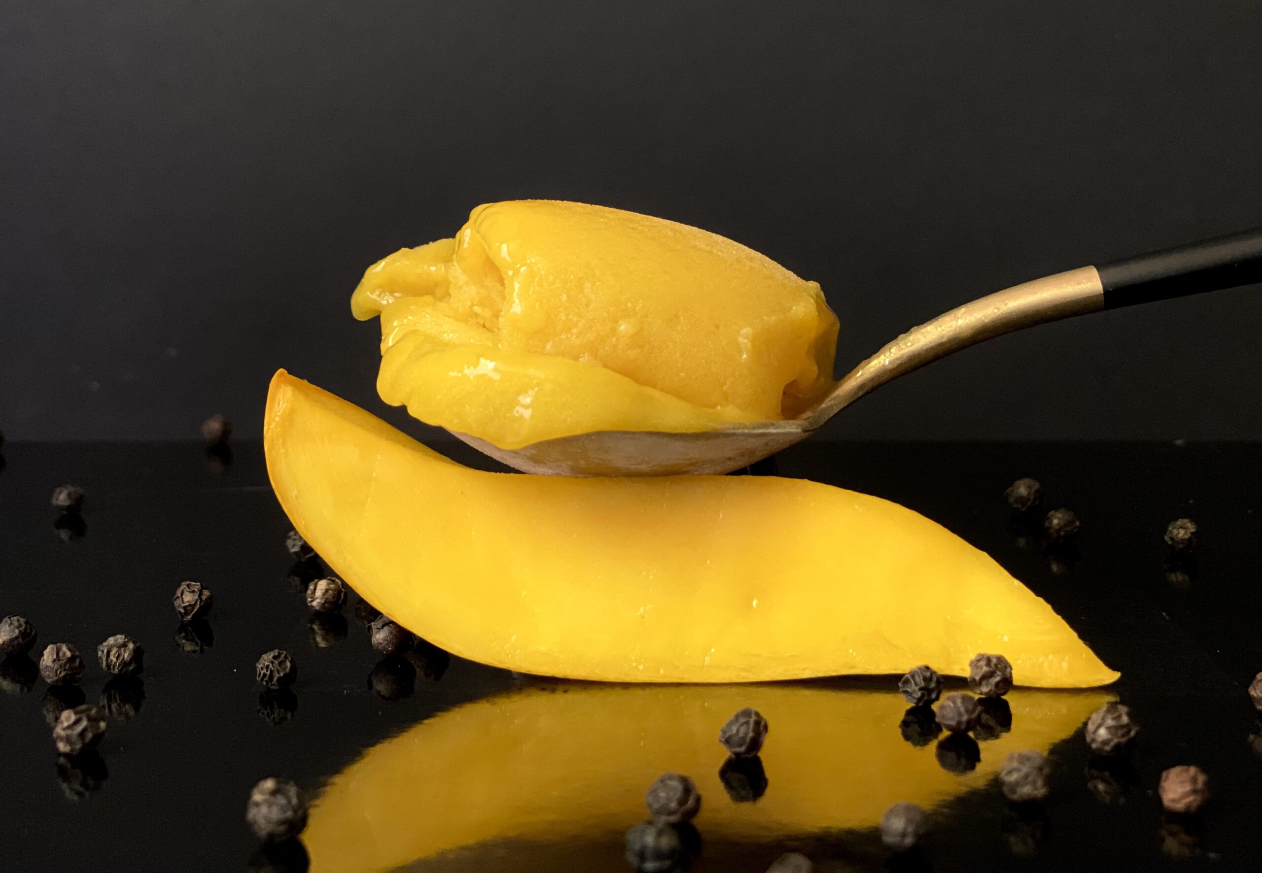 Black Pepper Mango Sorbet