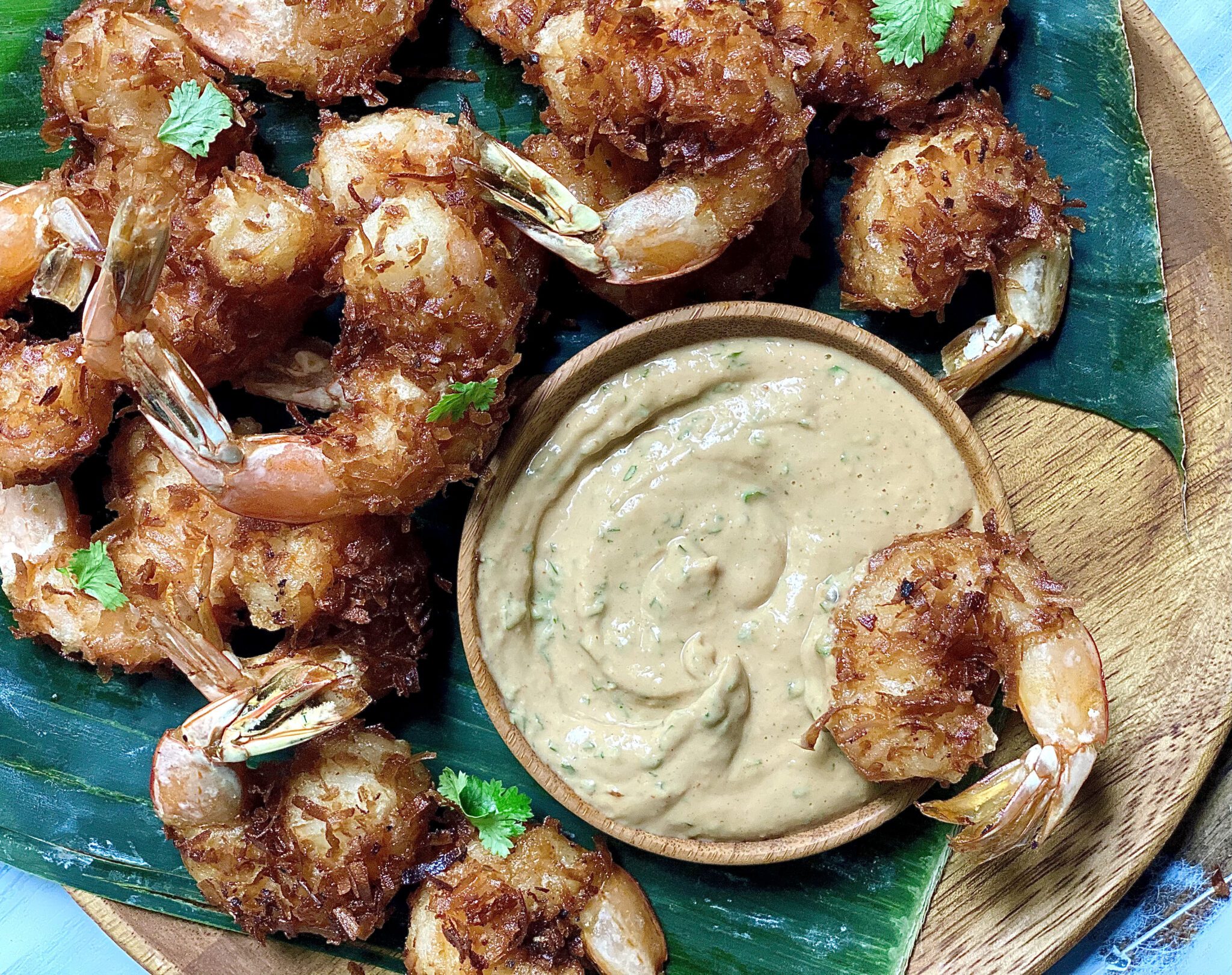 Coconut Shrimp with Peanut Sauce Alton Brown