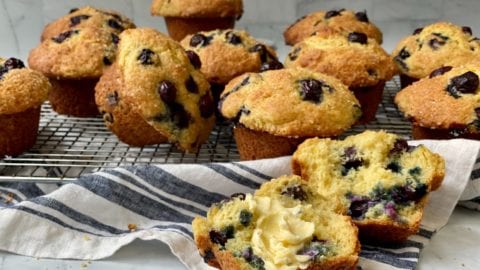 Over the Top Blueberry Muffins