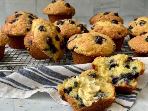 Over the Top Blueberry Muffins