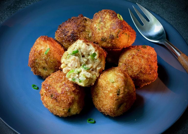 Tuna Croquettes with Mustard and Scallions Recipe Alton Brown