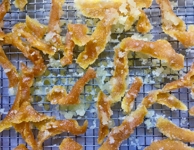 Candied Orange Peel for Baking