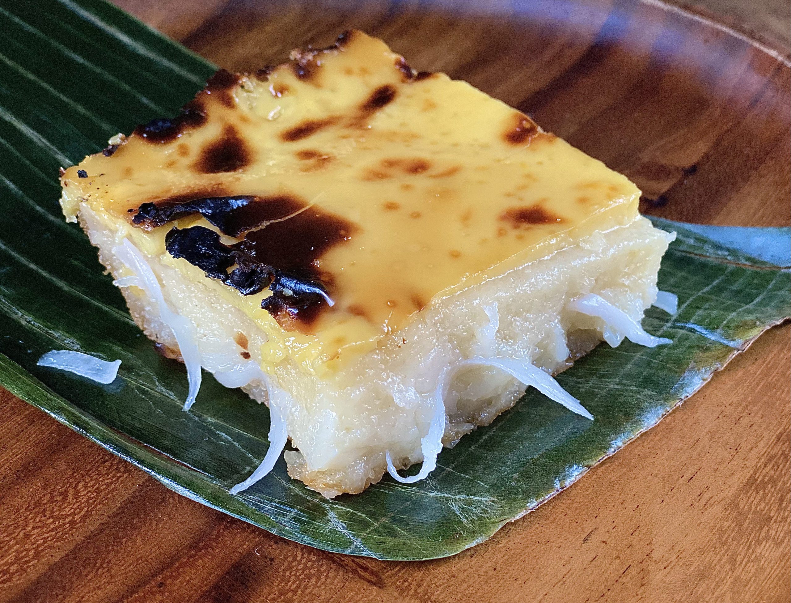 Bibingka Cassava Cake Alton Brown