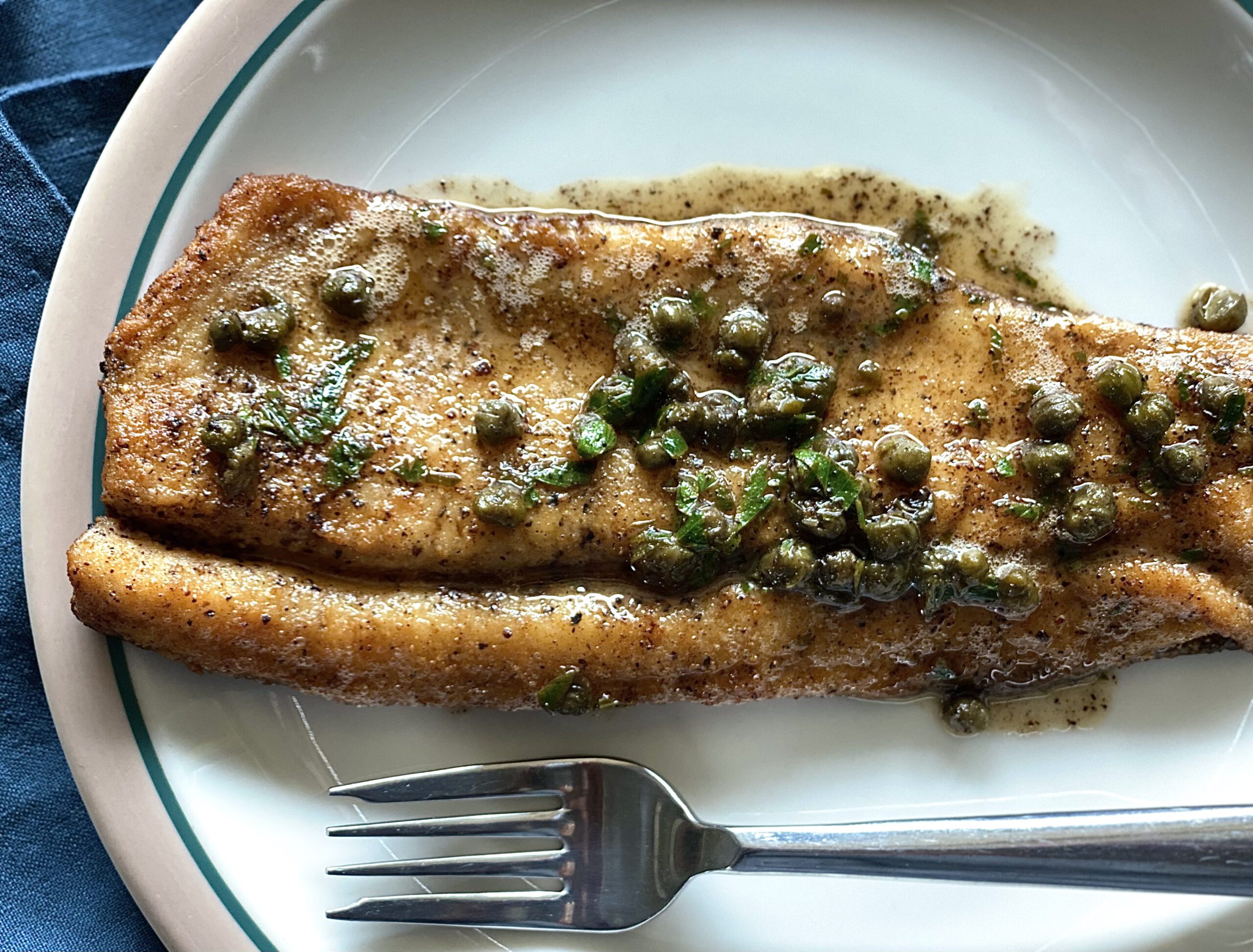 Trout Piccata Alton Brown