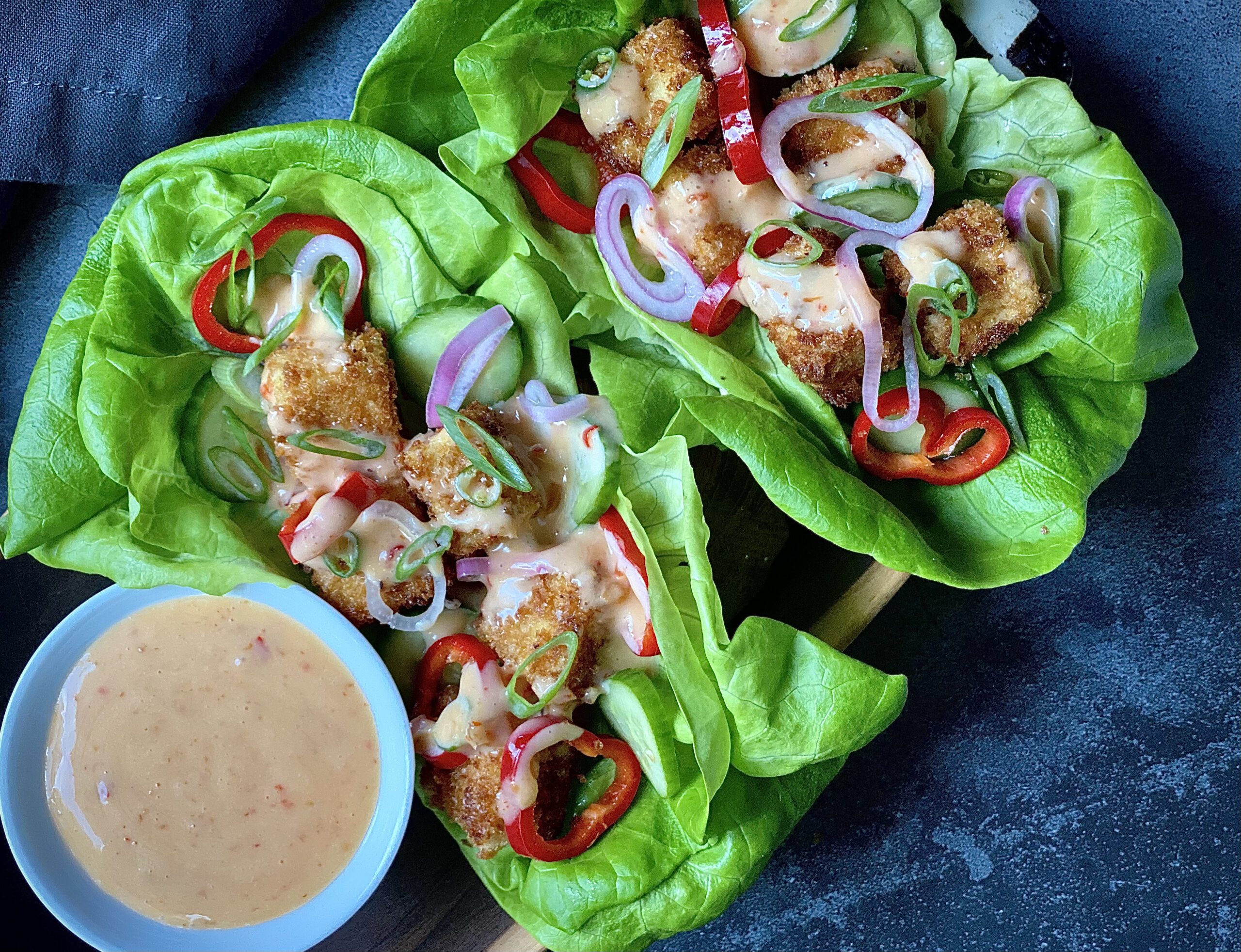 Crispy Tofu Lettuce Wraps Alton Brown