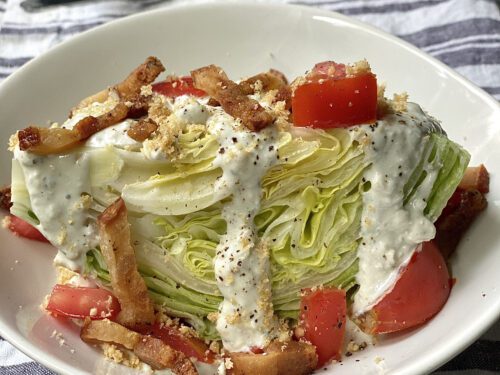 Wedge Salad with Blue Cheese Dressing