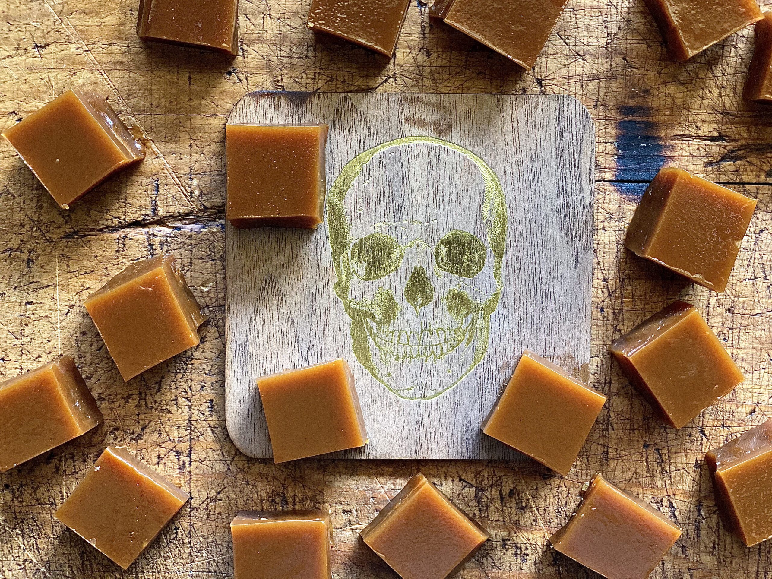 Dark and Funky Caramels Alton Brown